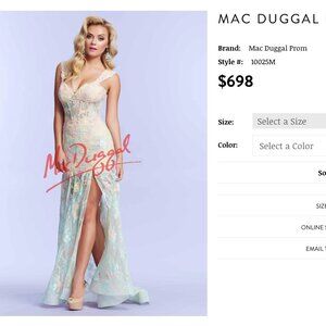 NEW w/ tags Mac Duggal size (4) dress! SO CUTE!!